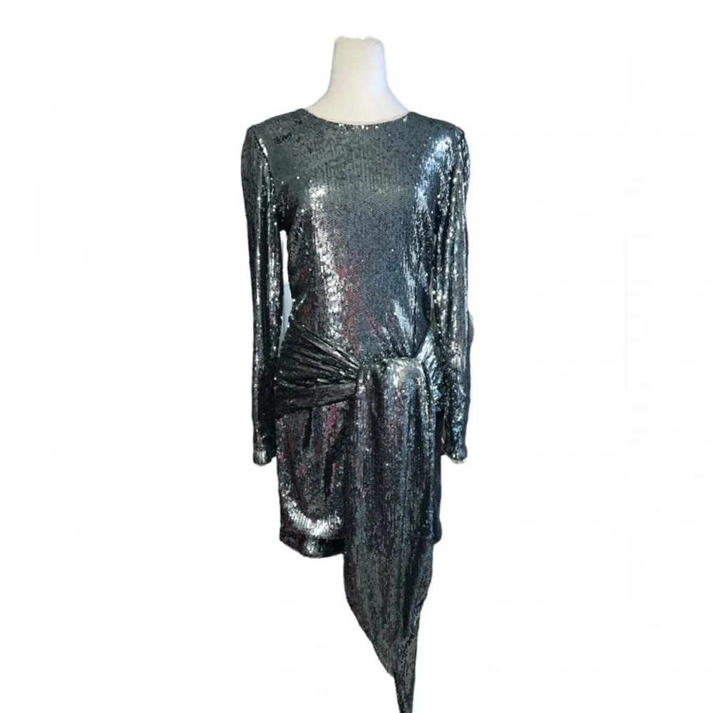 Toccin Women’s Front Tie Sequin Minidress